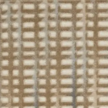 7' Beige And Blue Abstract Indoor Outdoor Runner Rug