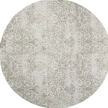 8' Ivory Red And Brown Floral Distressed Runner Rug