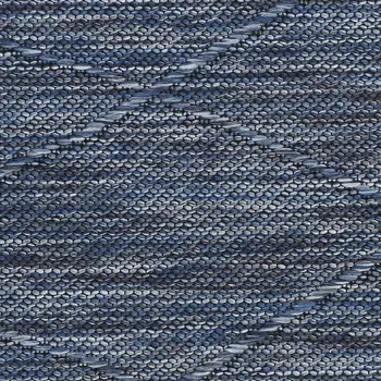 3' X 5' Navy Blue And Ivory Geometric Indoor Outdoor Area Rug