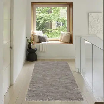 3' X 5' Gray And Light Gray Geometric Indoor Outdoor Area Rug