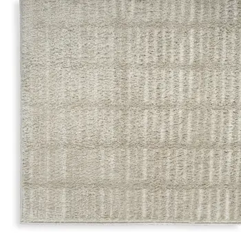 4' X 6' Ivory and Gray Geometric Area Rug