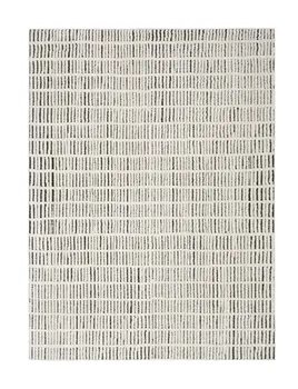 4' X 6' Ivory and Black Geometric Area Rug
