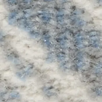 8' Blue And Yellow Oriental Runner Rug