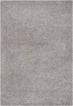 3' X 5' Gray Shag Distressed Area Rug