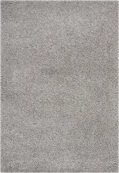3' X 5' Gray Shag Distressed Area Rug