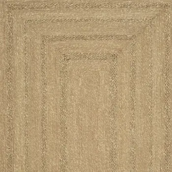 5' X 7' Natural And Brown Handmade Indoor Outdoor Area Rug