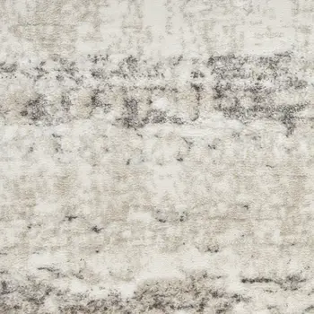 4' X 6' Cream and Gray Abstract Non Skid Area Rug