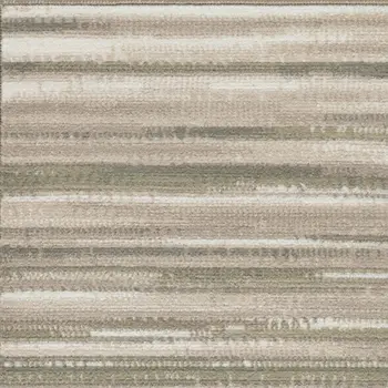 2' X 4' Ivory Green and Gray Striped Area Rug