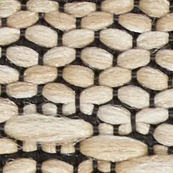 7' Taupe and Ivory Floral Runner Rug