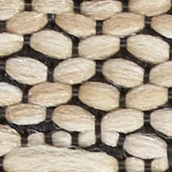 7' Taupe and Ivory Floral Runner Rug