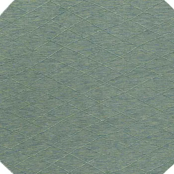 2' X 4' Ivory and Green Trellis Area Rug