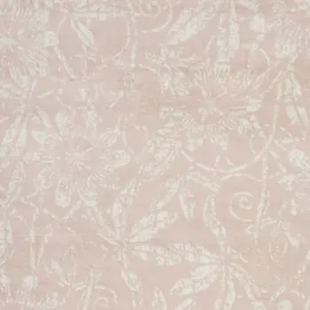 4' X 6' Pink and Ivory Floral Distressed Area Rug