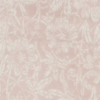 3' X 5' Pink and Ivory Floral Distressed Area Rug