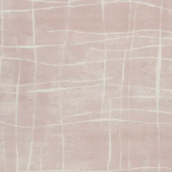 5' X 7' Pink and Ivory Abstract Geometric Area Rug