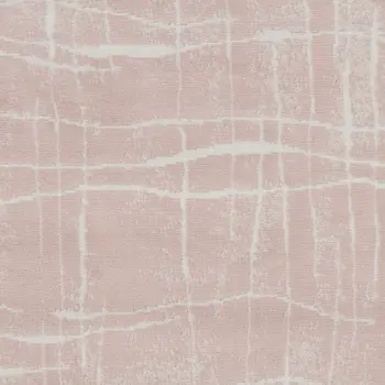 3' X 5' Pink and Ivory Abstract Geometric Area Rug