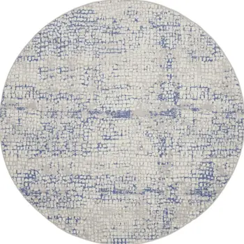4' X 6' Gray and Ivory Geometric Area Rug