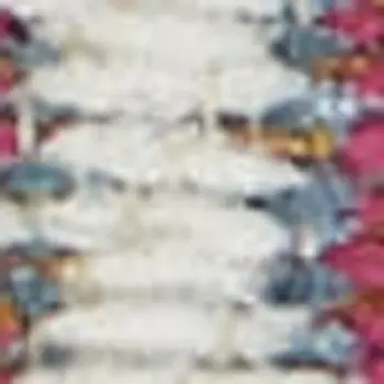 3' X 5' Ivory Tan and Blue Striped Area Rug