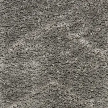4' X 6' Gray Chevron Shag Area Rug