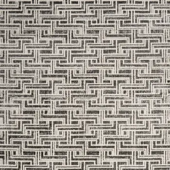 5' X 7' Gray Geometric Distressed Area Rug