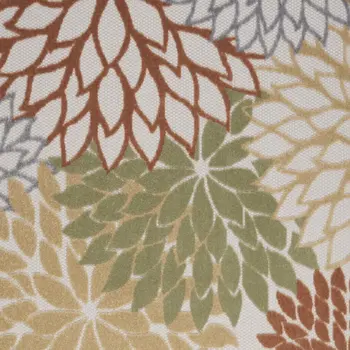 9' X 12' Cream Abstract Distressed Area Rug