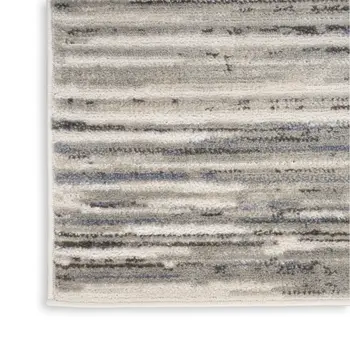 8' X 10' Cream Abstract Distressed Area Rug