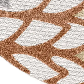 8' X 10' Cream Abstract Distressed Area Rug