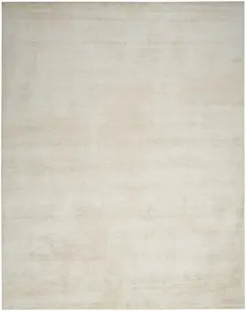 9' X 12' Cream Abstract Area Rug