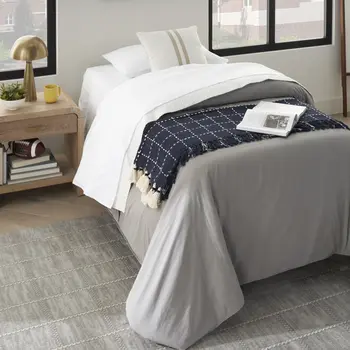 9' X 12' Gray Geometric Area Rug