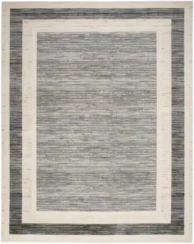 9' X 12' Gray Geometric Area Rug