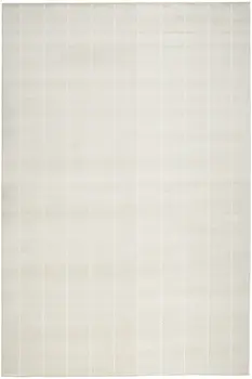 5' X 7' Cream Geometric Area Rug