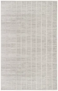 4' X 6' Gray Geometric Area Rug