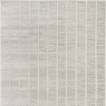 4' X 6' Gray Geometric Area Rug