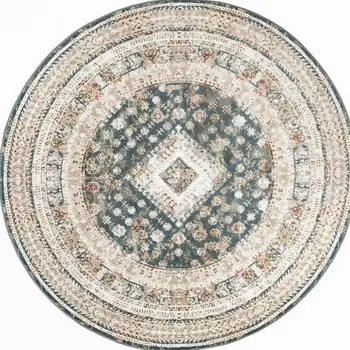8' X 10' Gray Geometric Distressed Area Rug