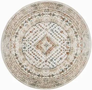 5' X 7' Gray Geometric Distressed Area Rug