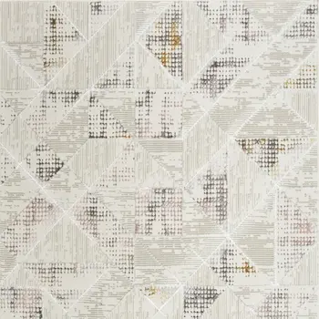 3' X 5' Ivory Teal Blue and Black Abstract Area Rug