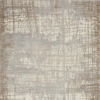 4' X 6' Ivory and Light Blue Oriental Distressed Area Rug