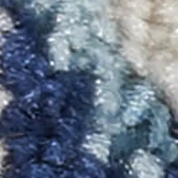 2' X 4' Navy Blue Light Blue and Gray Botanical Leaves Area Rug