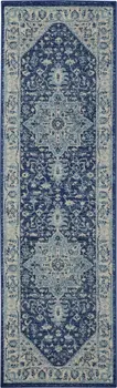 2' X 4' Ivory And Gray Floral Medallion Distressed Area Rug