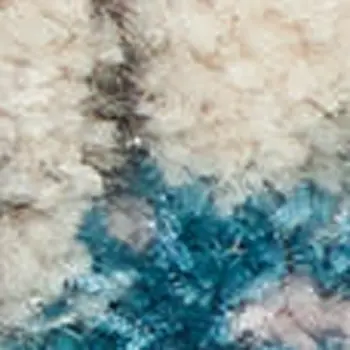 2' X 4' Pink Gray and Blue Floral Area Rug
