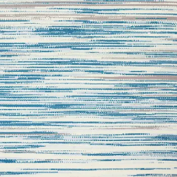 4' X 6' Ivory Blue and Gray Striped Area Rug
