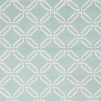 4' X 6' Beige and Green Trellis Area Rug