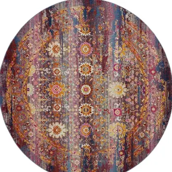 4' X 6' Ivory And Brown Floral Distressed Area Rug