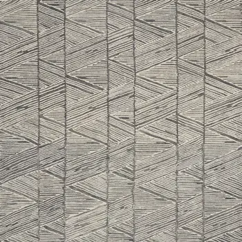 8' X 10' Gray And White Wool Abstract Area Rug
