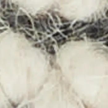5' X 7' Gray and White Wool Abstract Area Rug