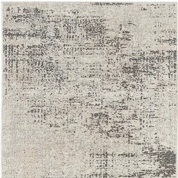 8' X 10' Ivory Blue and Green Wool Chevron Area Rug