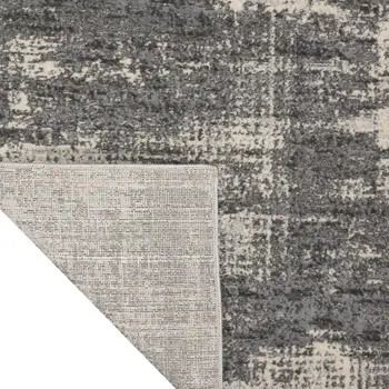 4' X 6' Ivory Blue and Green Wool Chevron Area Rug