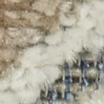 8' X 10' Beige and Tan Wool Abstract Area Rug