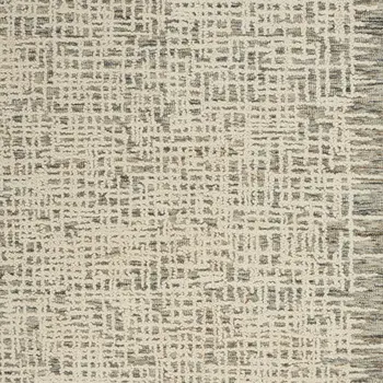 4' X 6' Ivory Brown and Gray Wool Abstract Area Rug