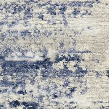 3' X 4' Blue and Gray Abstract Area Rug