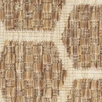 8' Beige and Gray Abstract Non Skid Runner Rug